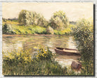 Gustave Caillebotte Fine Art Print : Boat Near the Shore