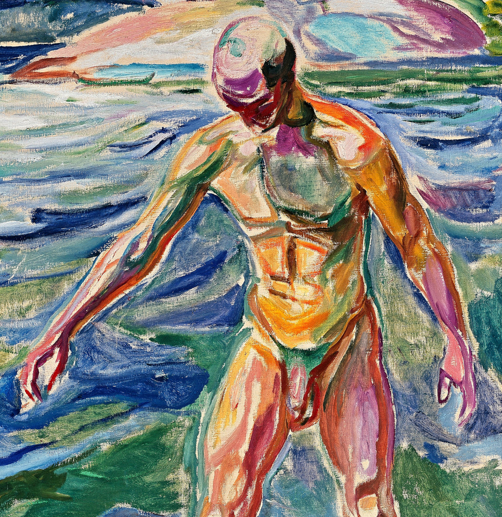 Edvard Munch Fine Art Print, Bathing Man