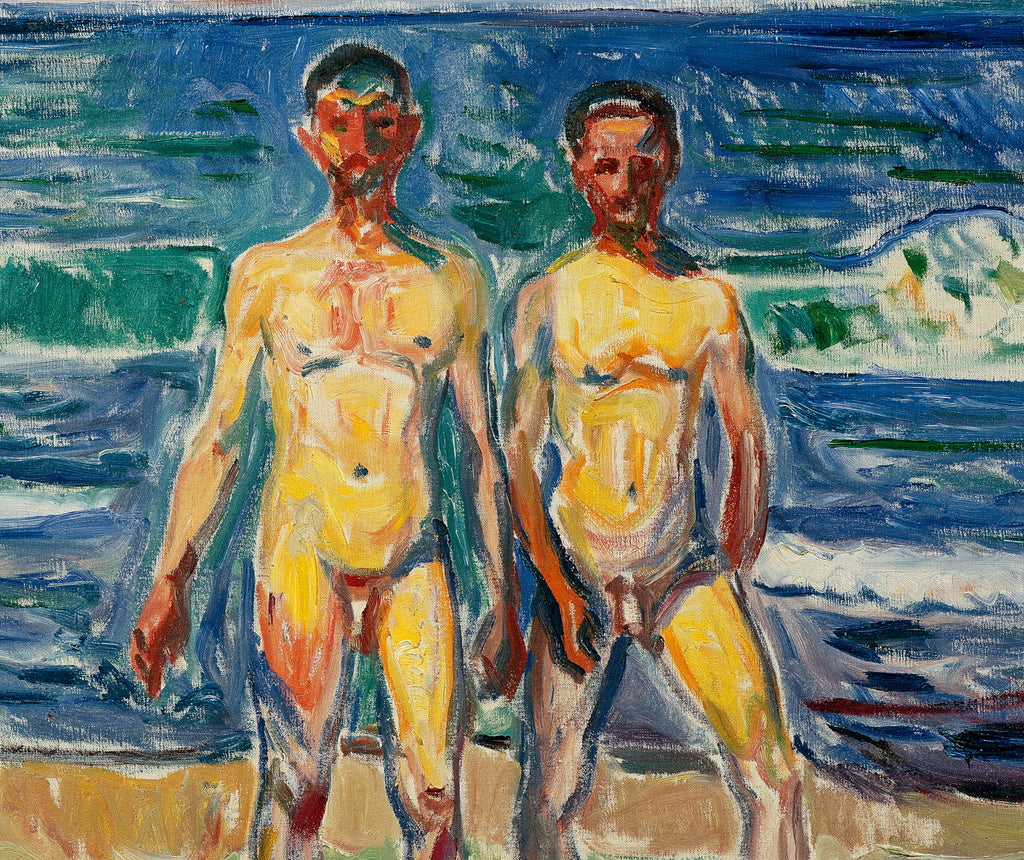 Edvard Munch Fine Art Print, Bathing Men