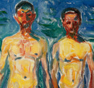 Edvard Munch Fine Art Print, Bathing Men