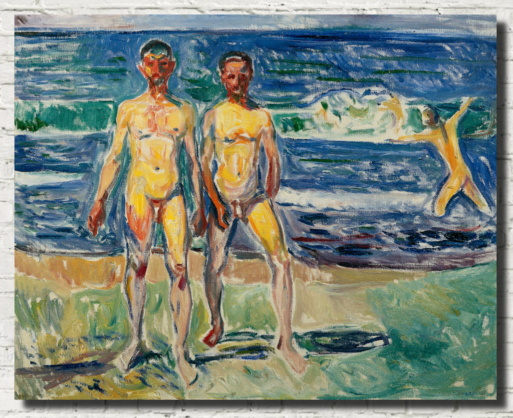 Edvard Munch Fine Art Print, Bathing Men