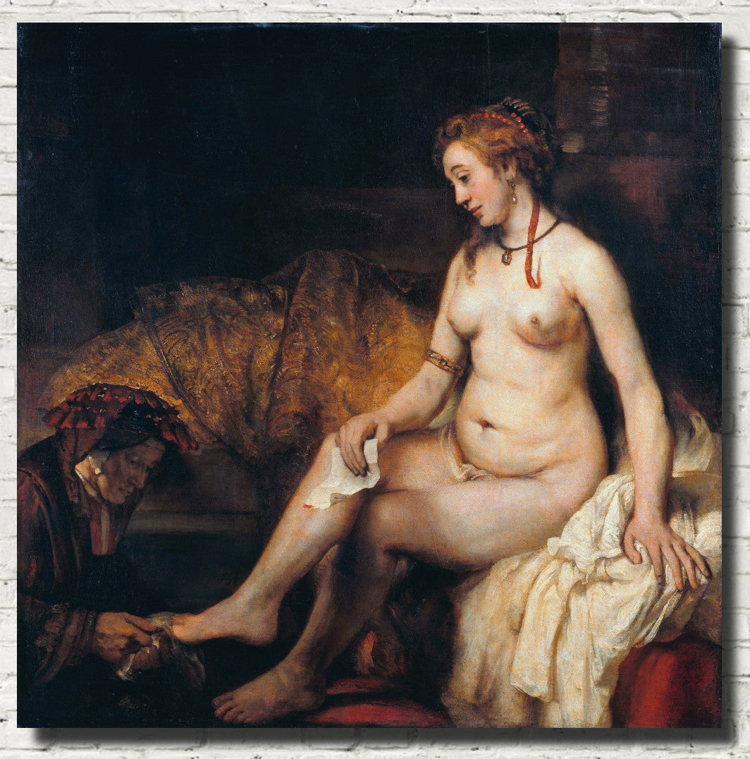 Bathsheba at Her Bath by Rembrandt fine art print