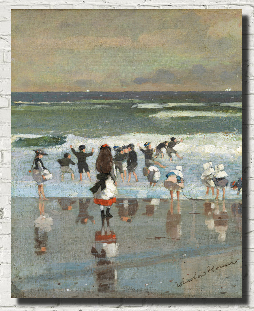 Winslow Homer Fine Art Print : Beach Scene