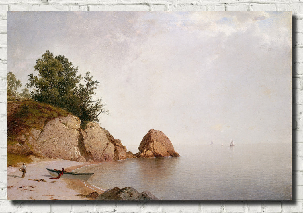 Beach at Beverly, John Frederick Kensett Fine Art Print