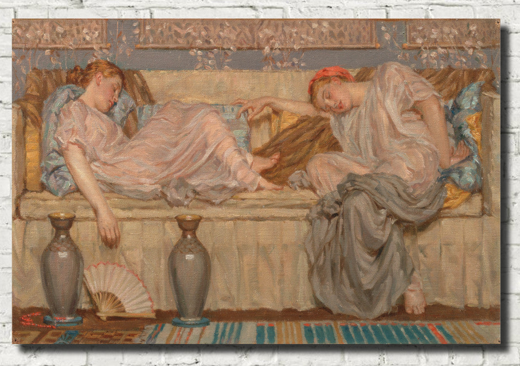 Albert Joseph Moore, Fine Art Print : Beads