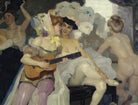 Behind the Scenes, Leo Putz Fine Art Print