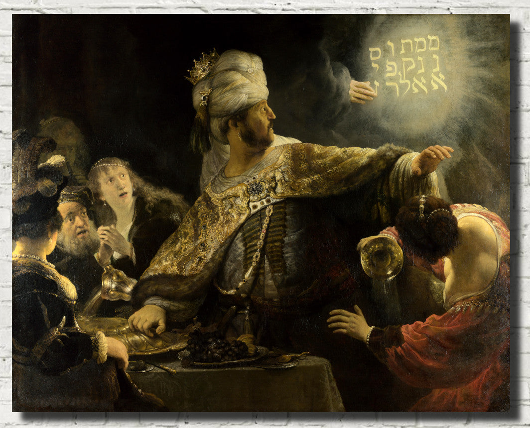 Rembrandt Fine Art Print, Belshazzar's Feast