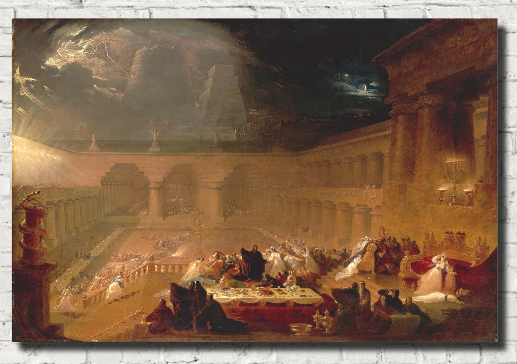 John Martin Fine Art Print: Belshazzar's Feast – GalleryThane