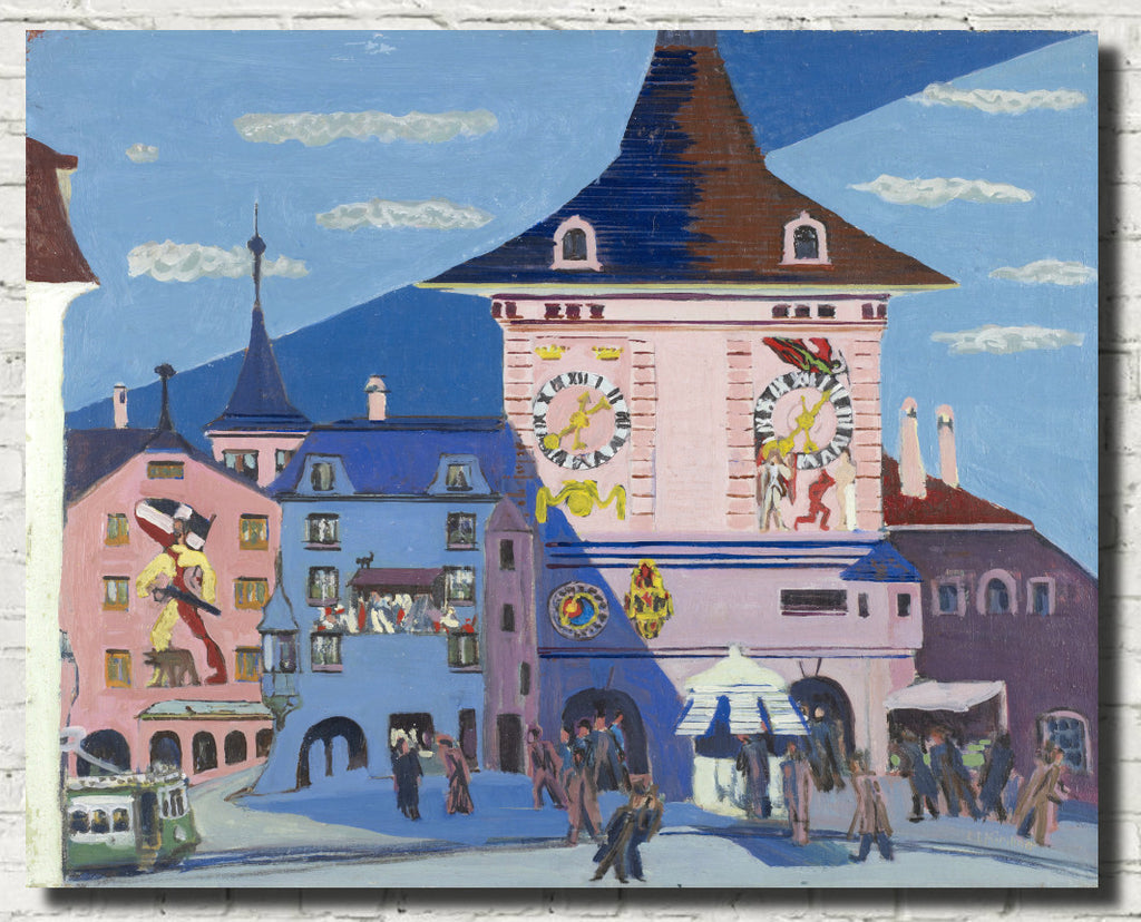 Ernst Ludwig Kirchner Expressionism Fine Art Print, Bern with Belltower