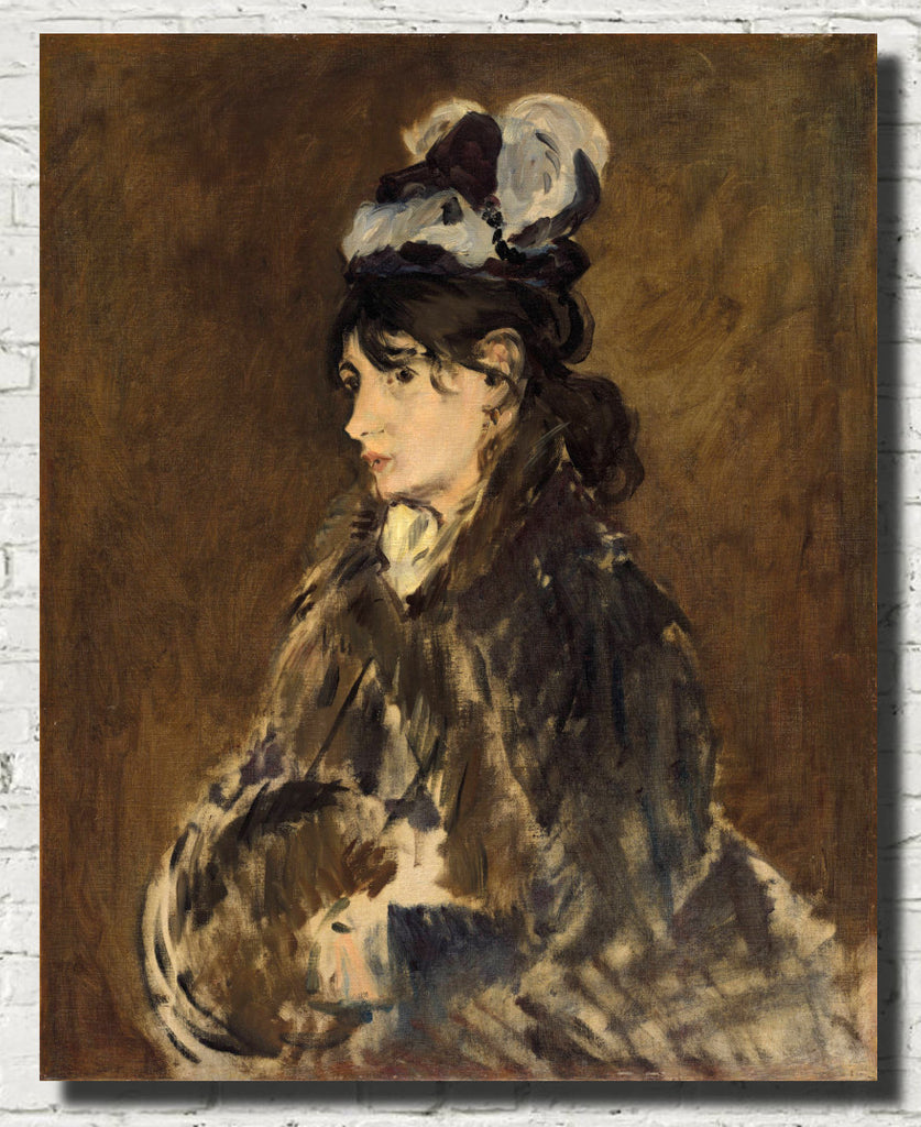 Édouard Manet, French Impressionist Fine Art Print : Berthe Morisot with Muff