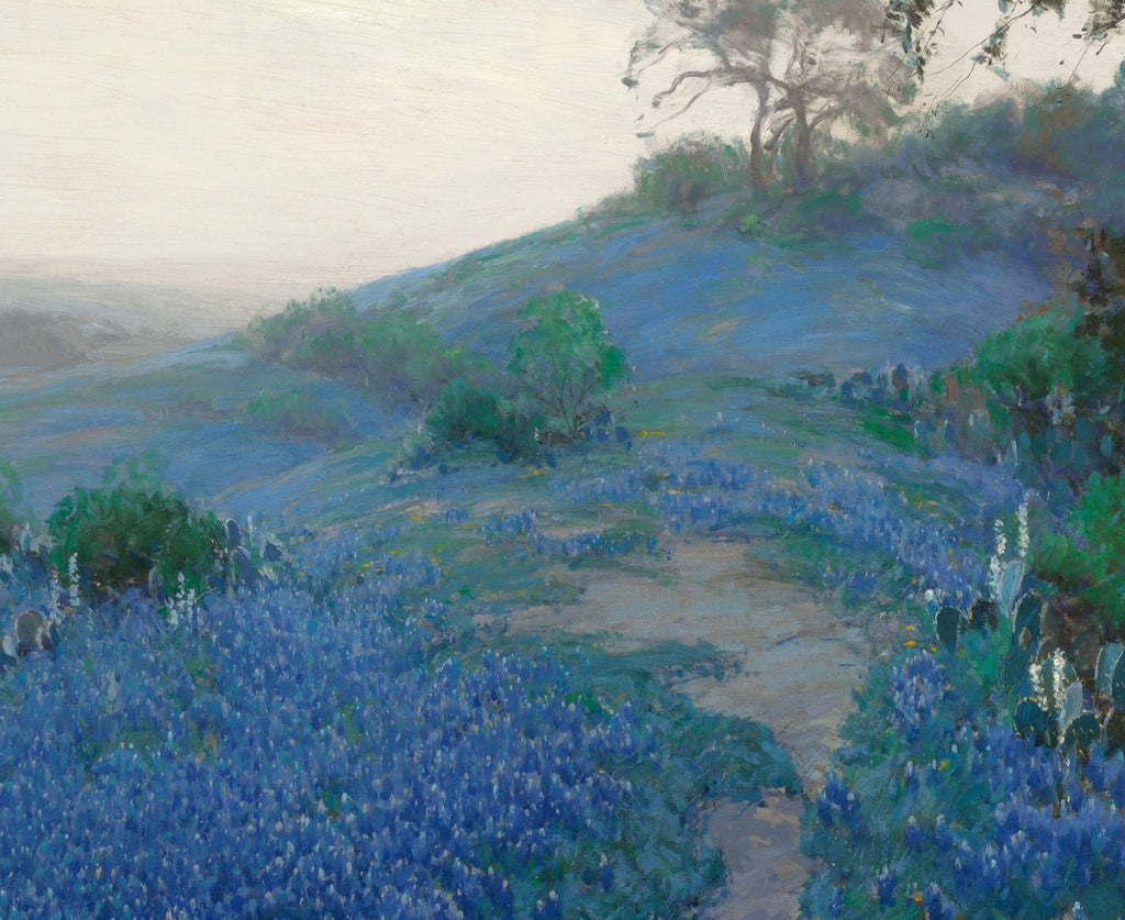 Julian Onderdonk Fine Art Print, Blue Bonnet Field, Early Morning, San Antonio Texas