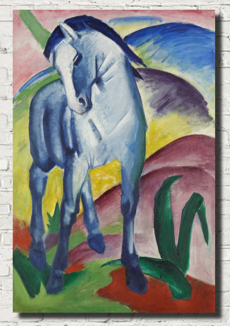 Franz Marc Abstract Fine Art Print, Blue Horse I