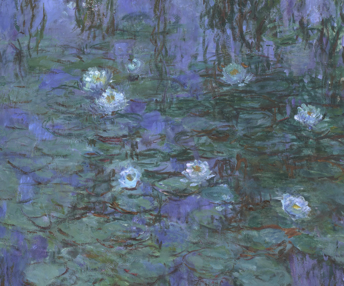 Blue Water Lilies, Claude Monet Impressionist Art Print – GalleryThane