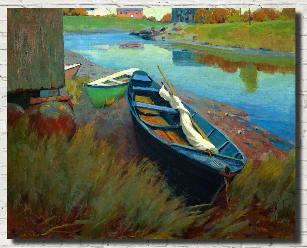 Boats at Rest, Arthur Wesley Dow Fine Art Print