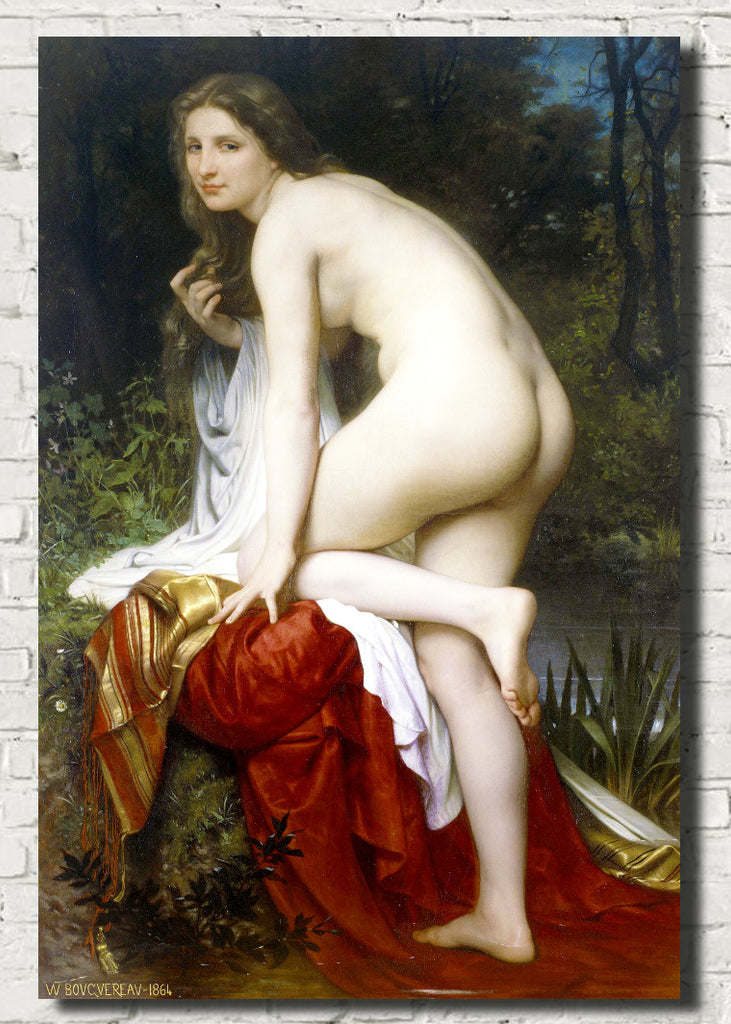 William-Adolphe Bouguereau, Fine Art Print : Female Nude, The Bather