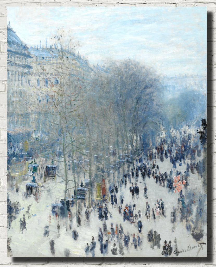 Claude Monet Fine Art Print, Boulevard des Capucines