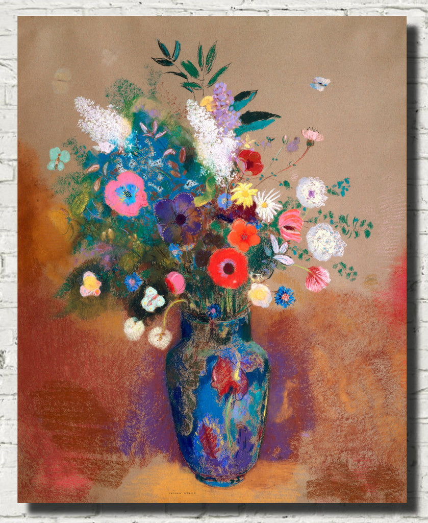 Bouquet of Flowers, Odilon Redon Fine Art Print