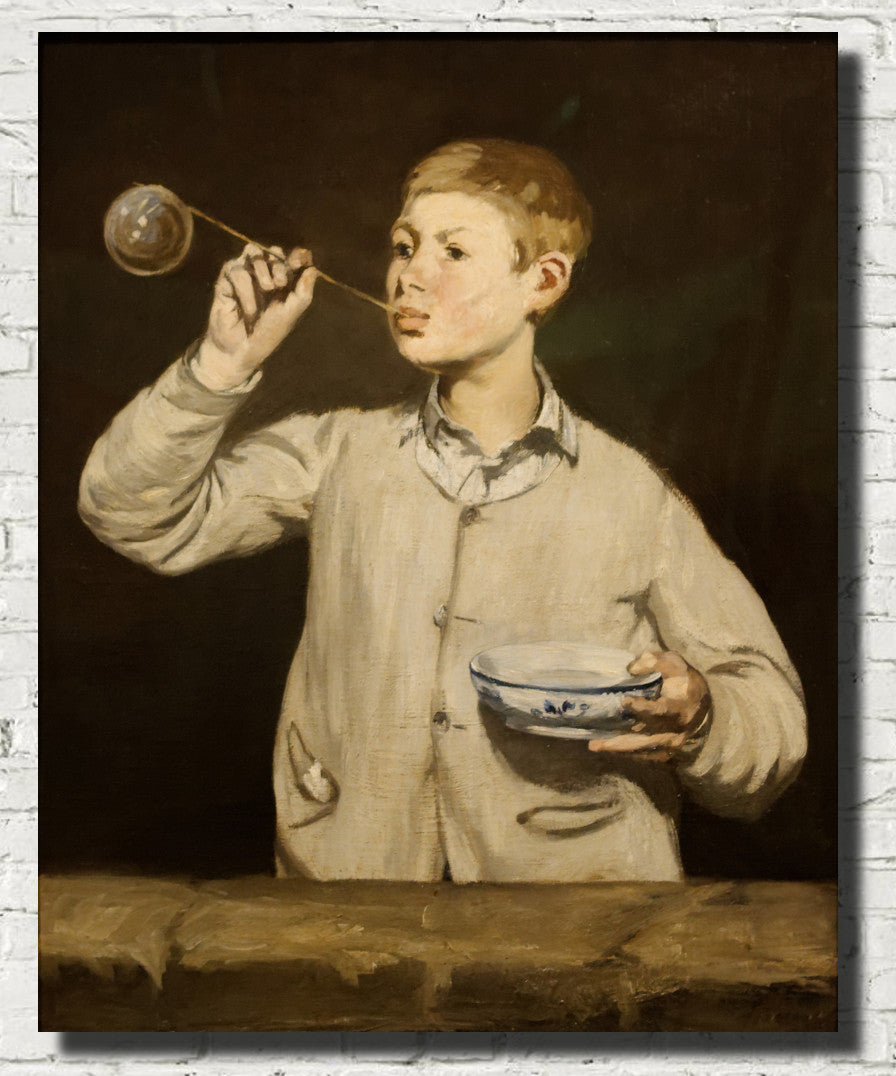 Édouard Manet, French Impressionist Fine Art Print : Boy Blowing Bubbles