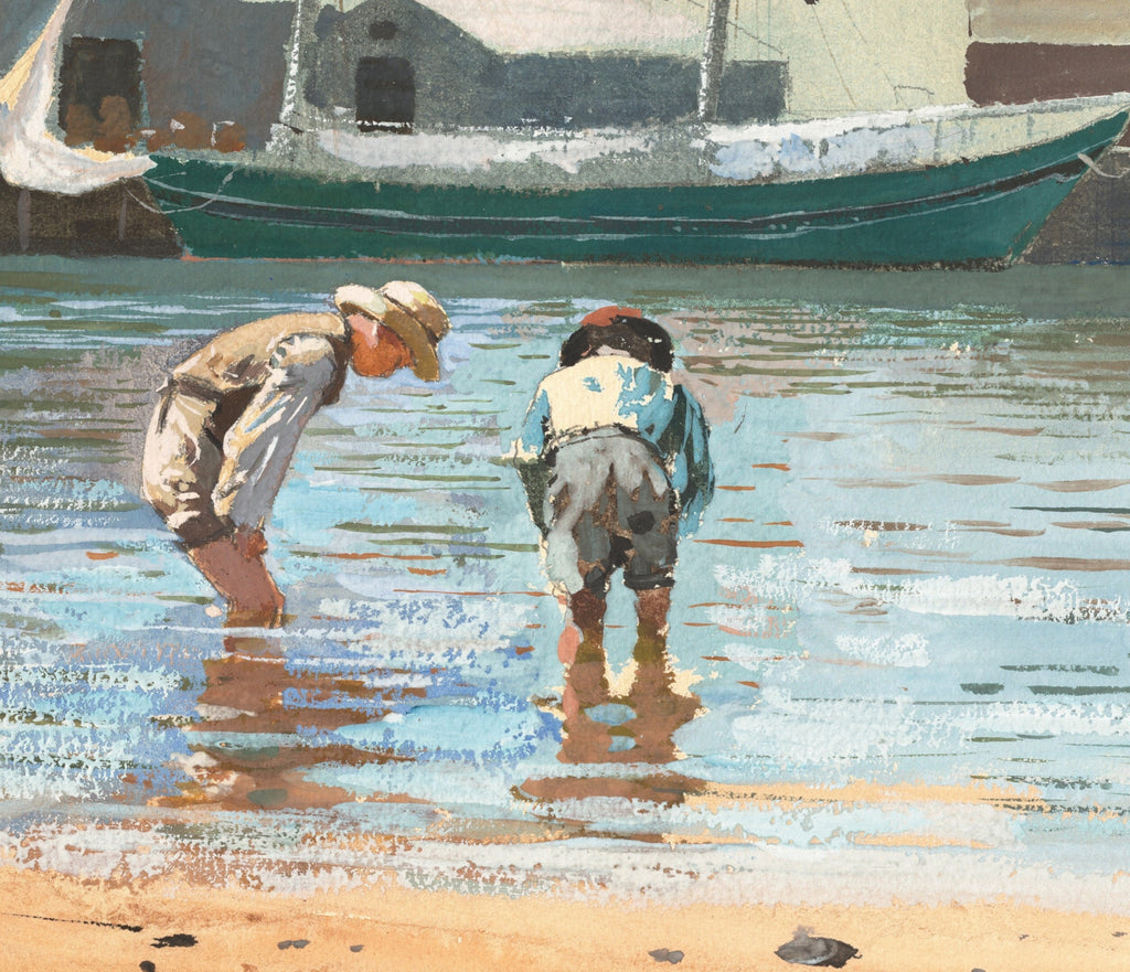 Winslow Homer Fine Art Print :  Boys Wading