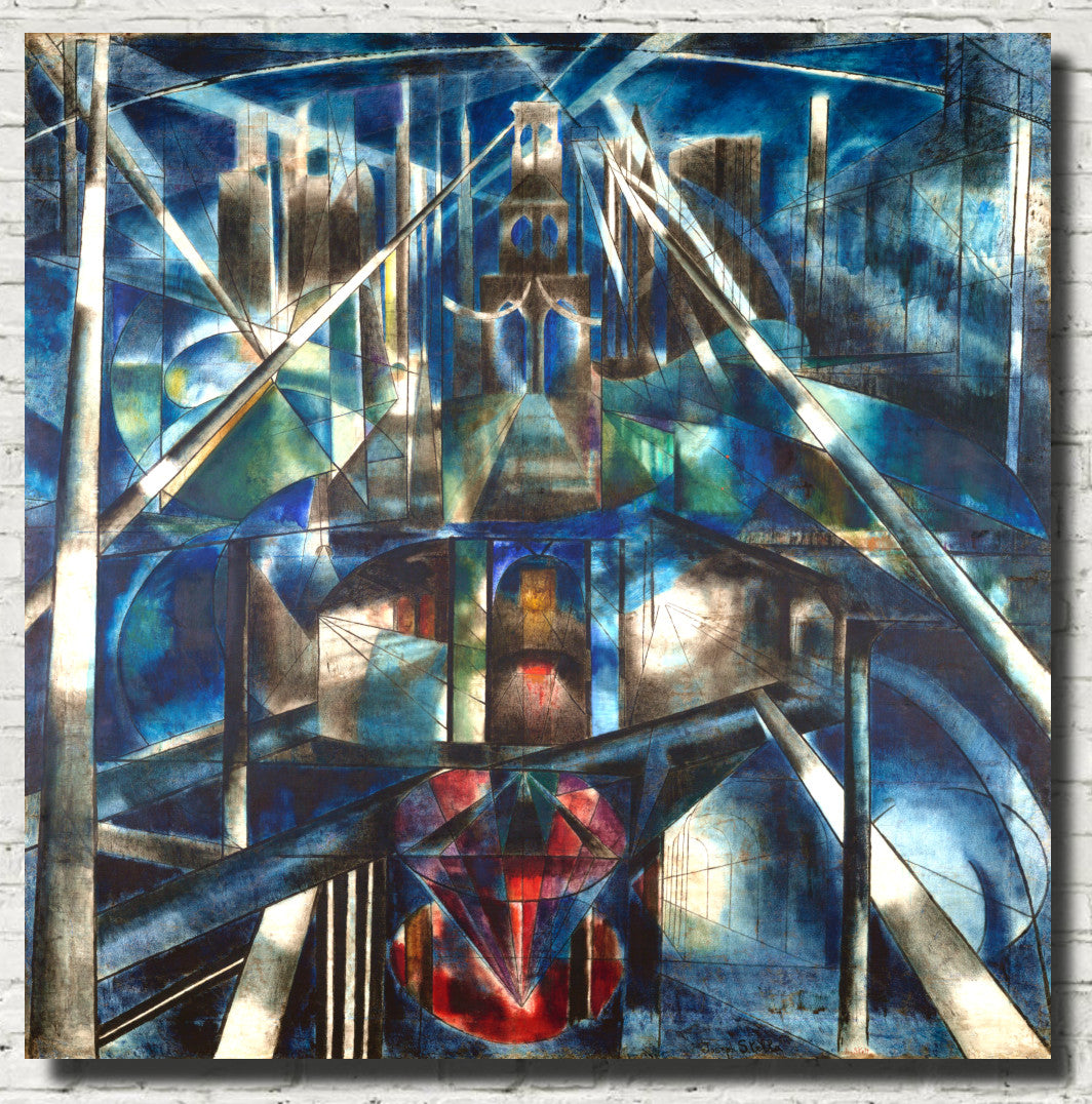 Joseph Stella Fine Art Print, Brooklyn Bridge