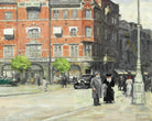 Paul Gustav Fischer Fine Art Print, Rådhuspladsen (the Town Hall Square) in Copenhagen 