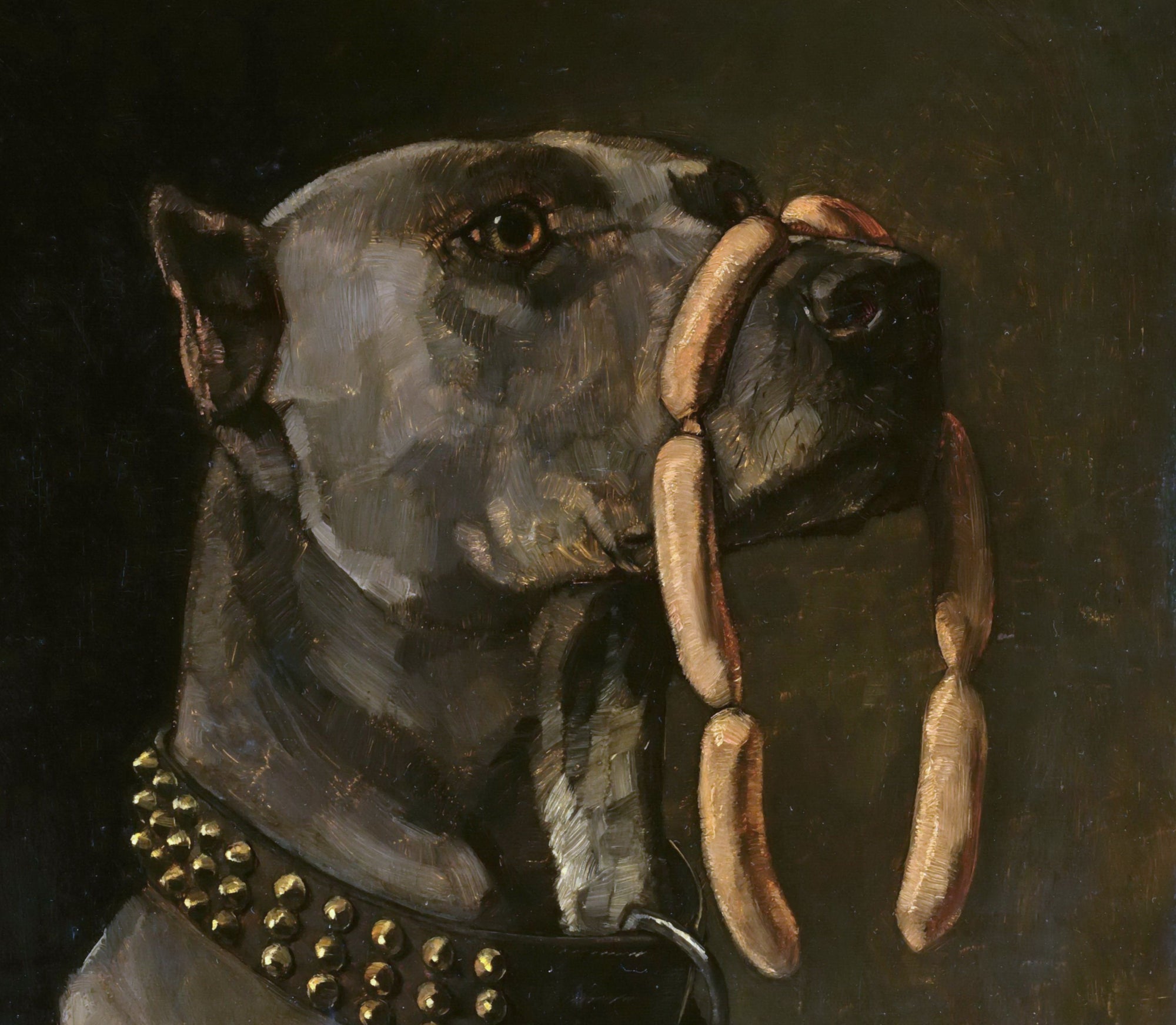 Wilhelm Trubner Fine Art Print, Caeser, Dog Portrait