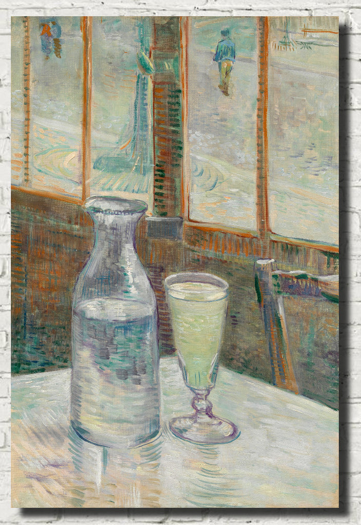 Café Table with Absinthe, Vincent Van Gogh Fine Art Print