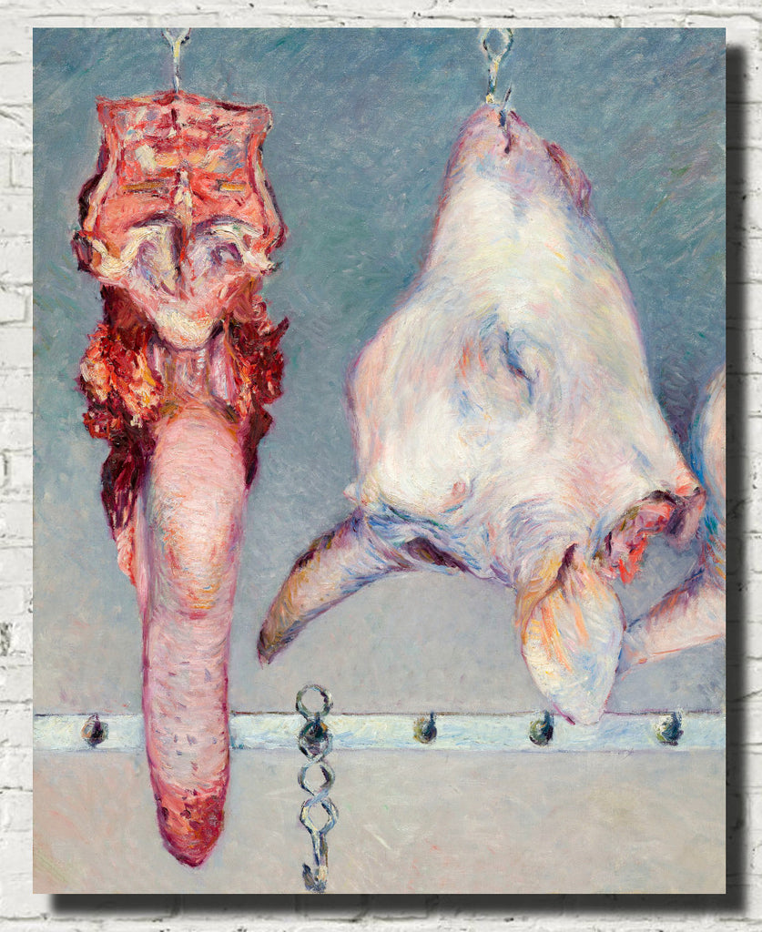 Gustave Caillebotte Fine Art Print : Calf’s Head and Ox Tongue