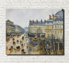 Camille Pissarro Fine Art Print Place du Théâtre Impressionist Painting