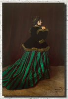 Claude Monet Fine Art Print, Camille in Green Dress