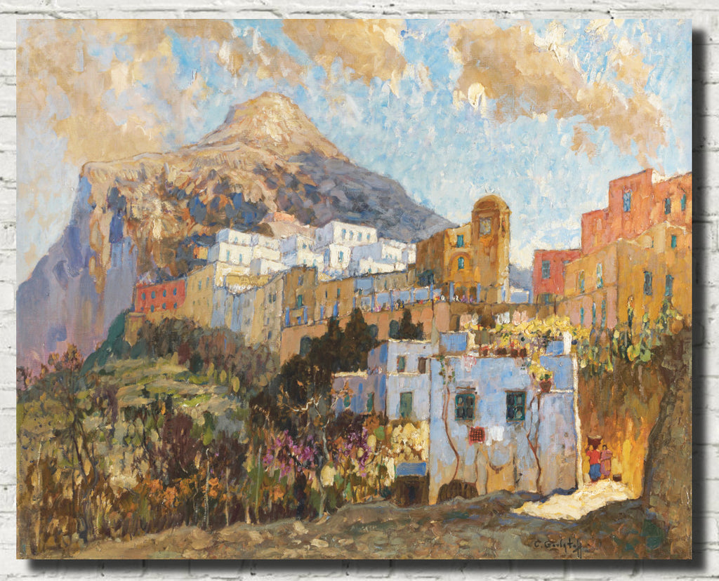 Konstantin Gorbatov Fine Art Print, Capri, Italian Coastal landscape