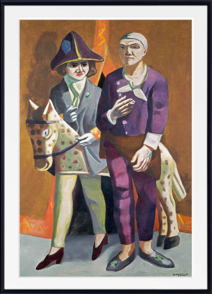 Max Beckmann, Couple in Carnival Costumes - New Objectivity