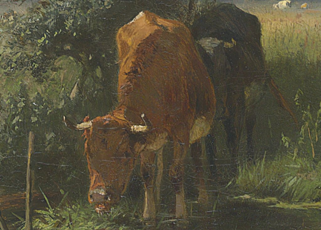 Cattle Watering, Anton Mauve Fine Art Print
