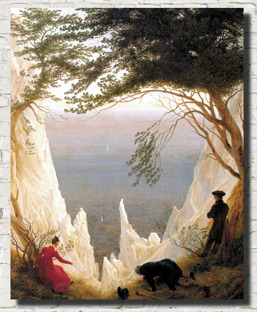 Chalk Cliffs, Casper David Friedrich Fine Art Print