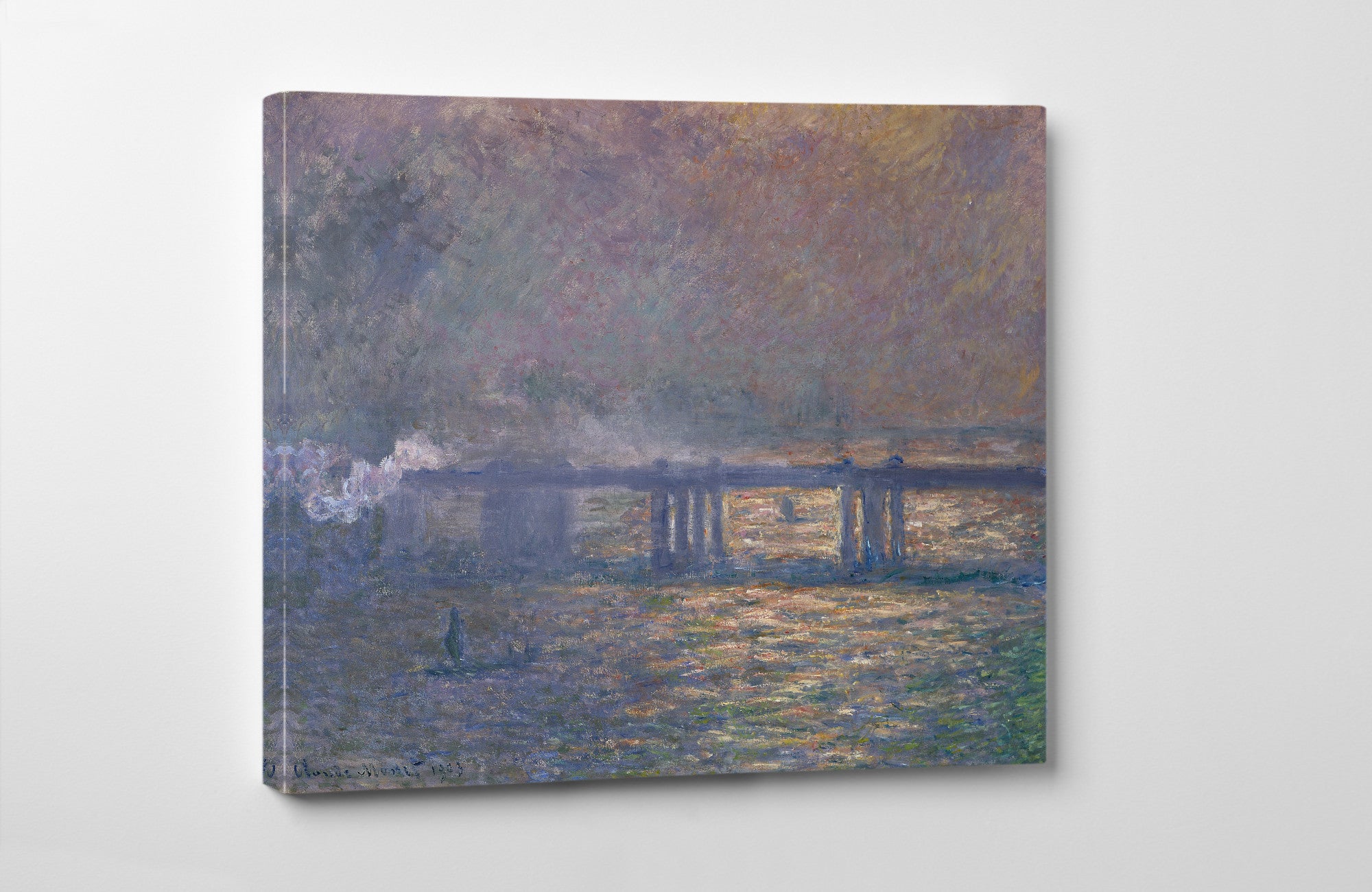 Claude Monet, Charing Cross Bridge, Canvas Reproduction