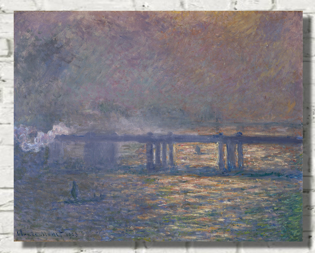 Claude Monet, Charing Cross Bridge, Canvas Reproduction
