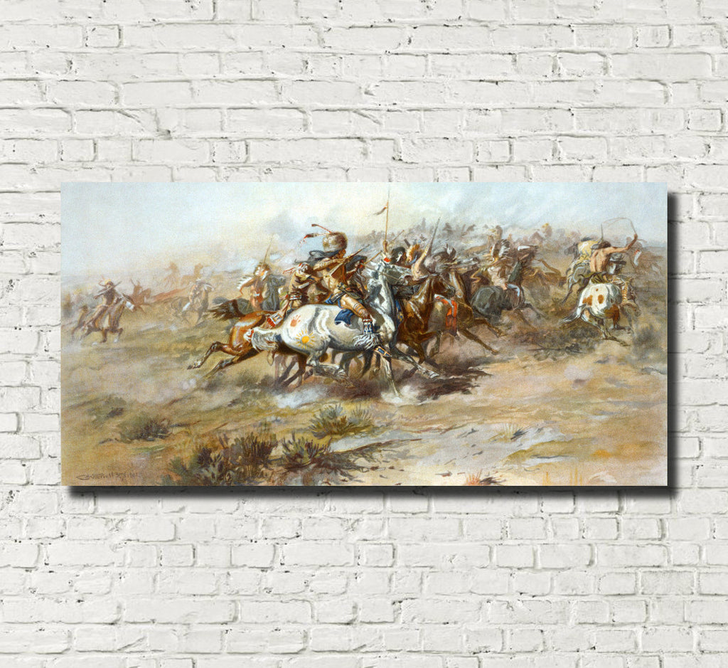 Charles Marion Russell, Fine Art Print : The Custer Fight