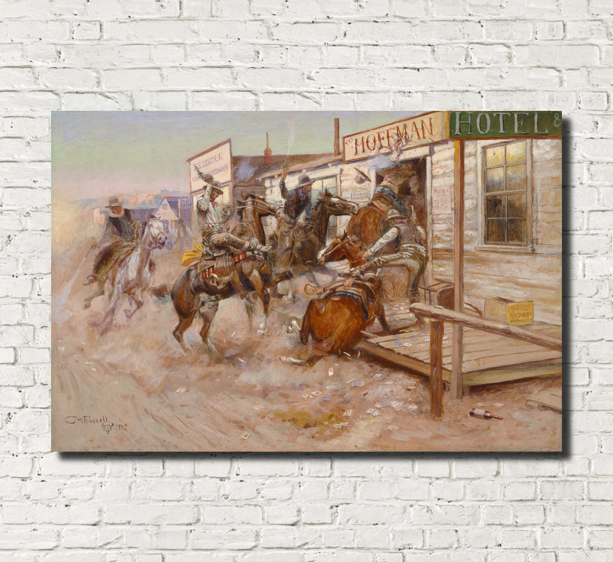 Charles Marion Russell, Fine Art Print : In Without Knocking