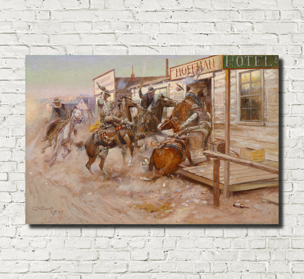 Charles Marion Russell, Fine Art Print : In Without Knocking