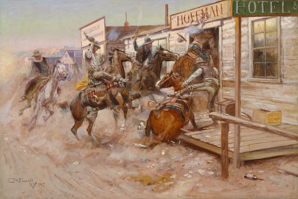 Charles Marion Russell, Fine Art Print : In Without Knocking