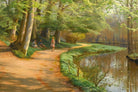 Children By A Stream, Peder Mørk Mønsted Fine Art Print