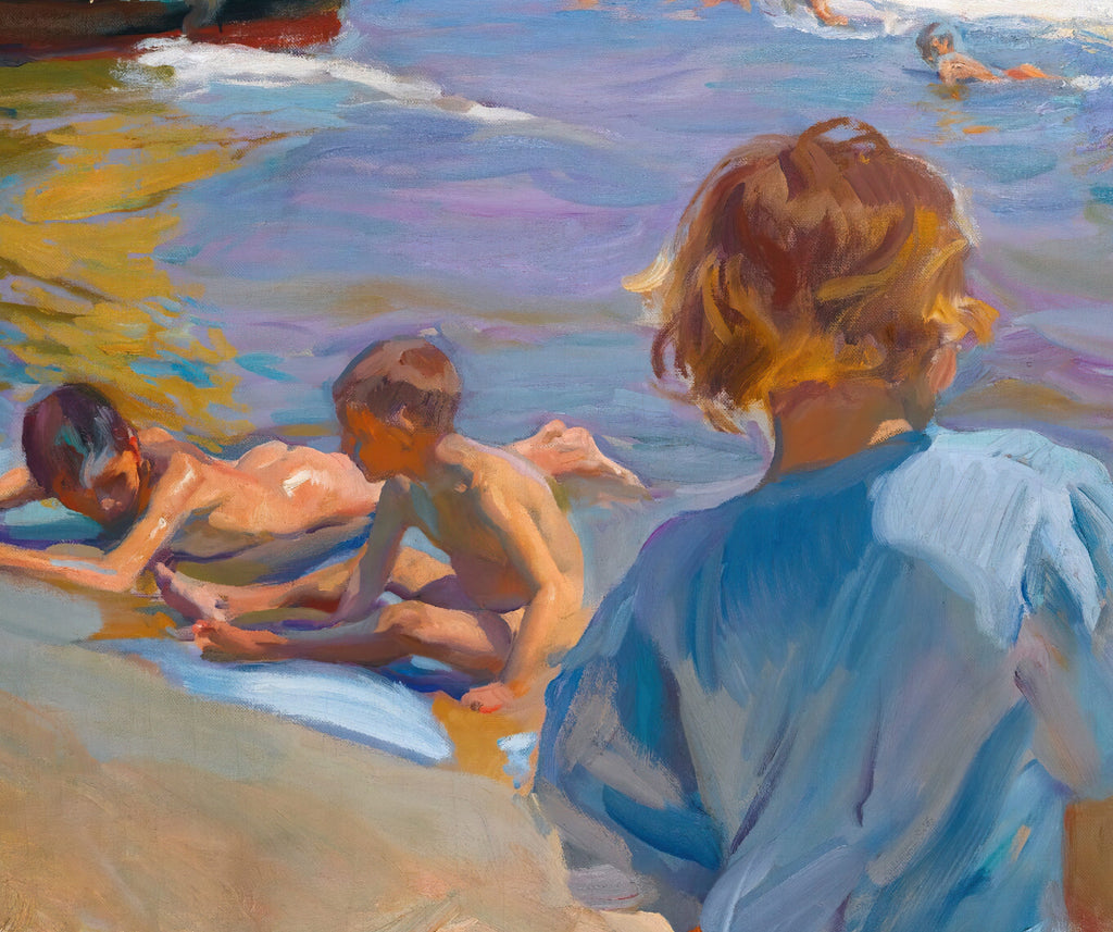Children On The Beach, Valencia, Joaquín Sorolla Fine Art Print