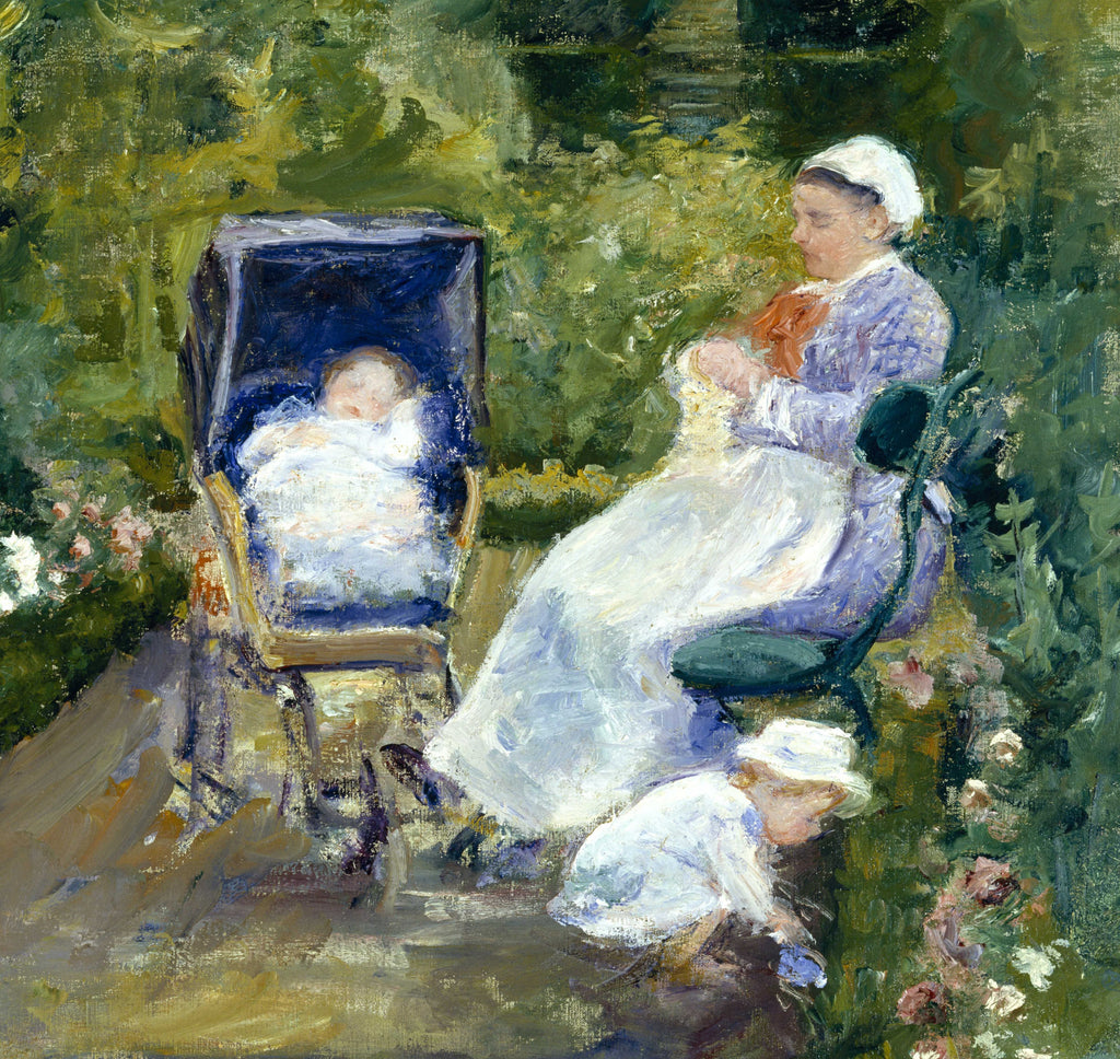 Mary Cassatt, Impressionist Fine Art Print : Children in a Garden (The Nurse)