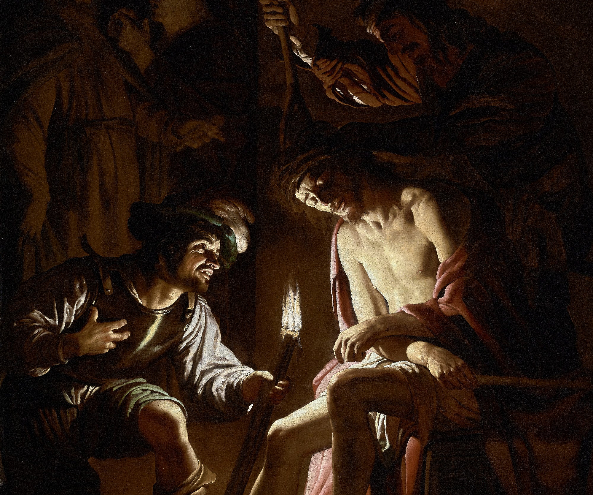 Christ Crowned with Thorns, Gerard van Honthorst Fine Art Print