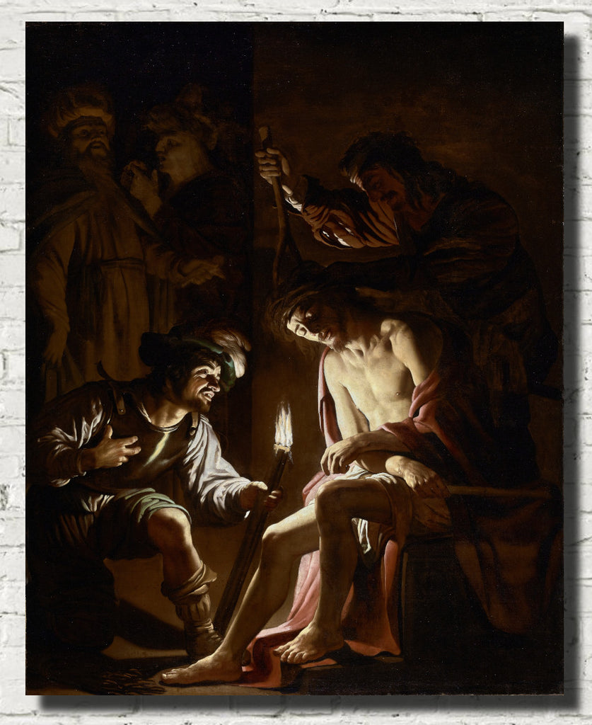 Christ Crowned with Thorns, Gerard van Honthorst Fine Art Print