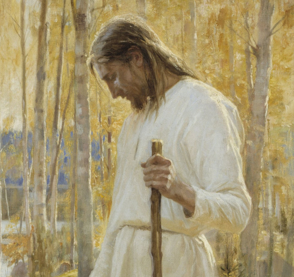 Albert Edefelt Fine Art Print, Christ and Mary Magdalene, a Finnish Legend