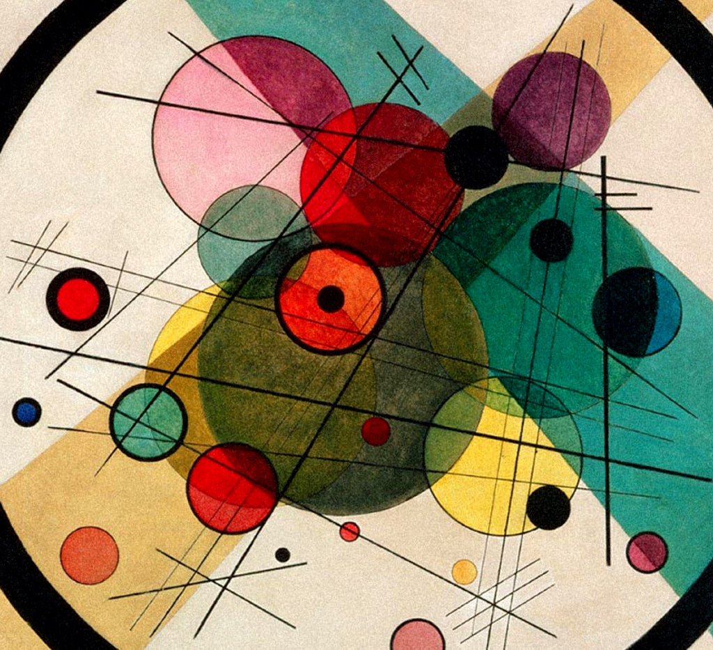 Circles in a Circle, Wassily Kandinsky Abstract Fine Art Print