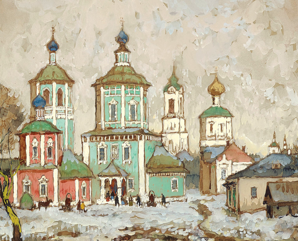 Konstantin Gorbatov Fine Art Print, City of Toropez, Urban Landscape