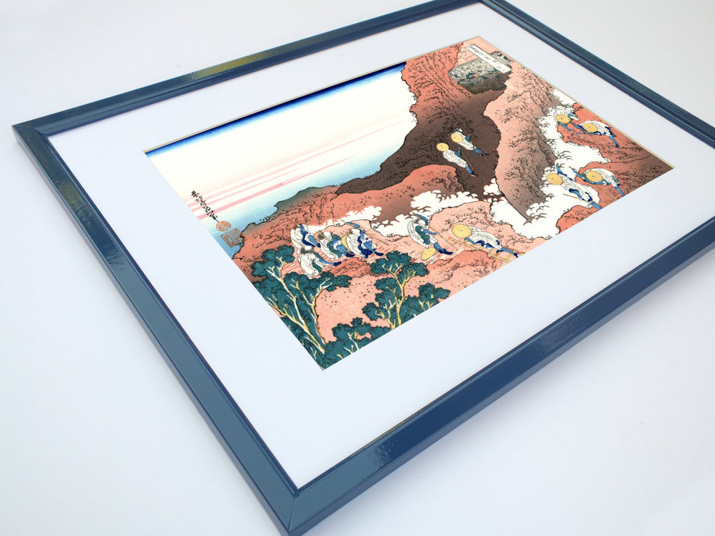 36 Views of Mount Fuji, Climbing on Mt. Fuji, Katsushika Hokusai, Japanese Print