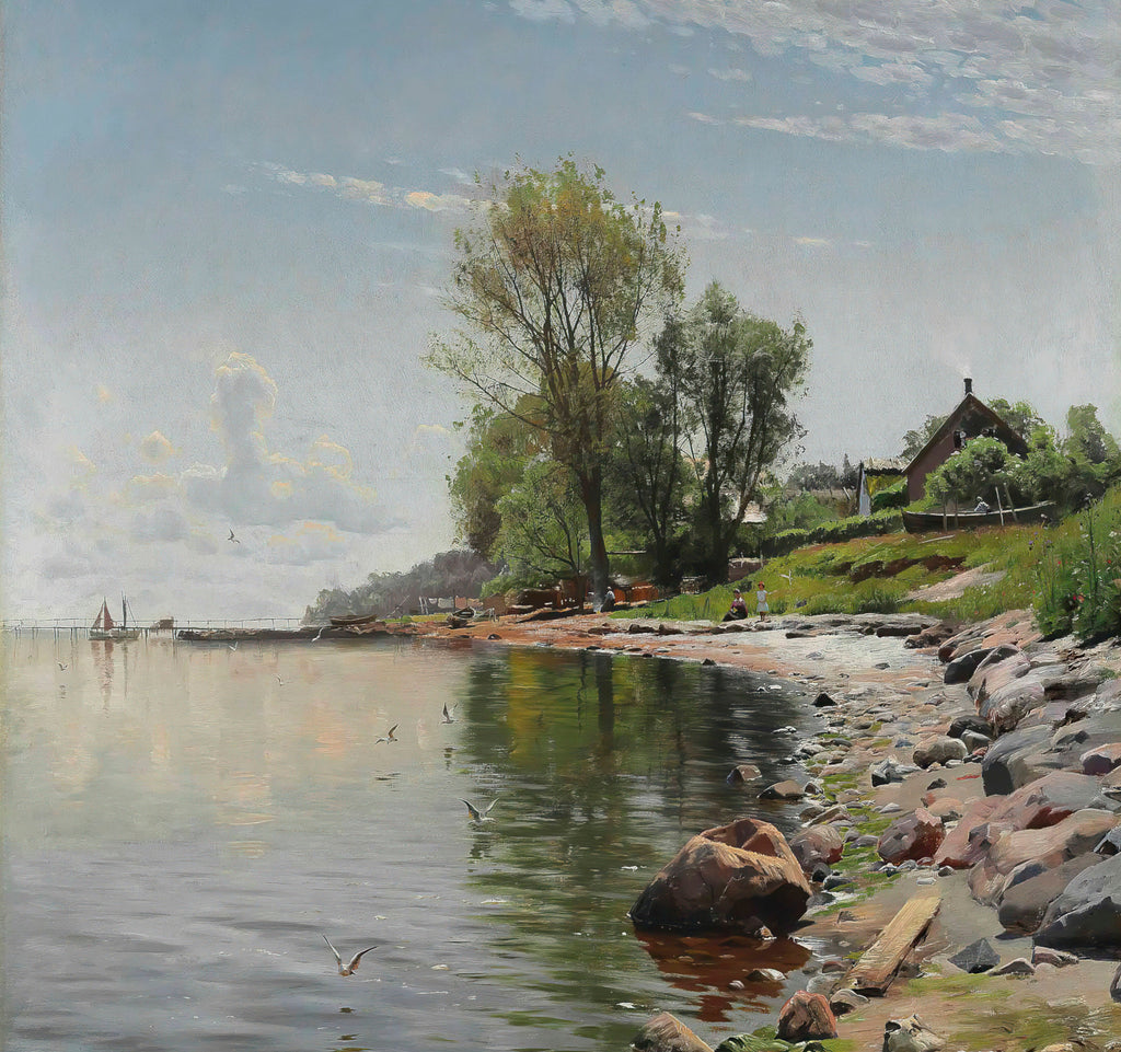 Coastal View, Peder Mørk Mønsted Fine Art Print